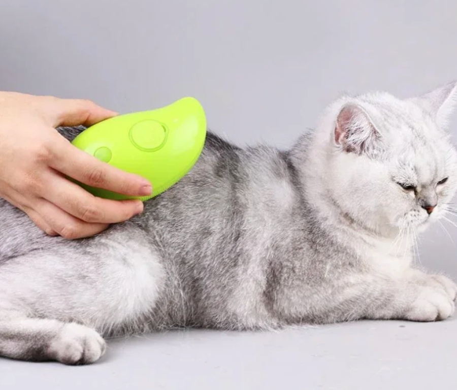 Steam Brush for cats and dogs (cepillo de vapor para gatos y perros)